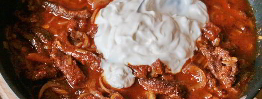 печень говяжья в сметане. Шаг 6