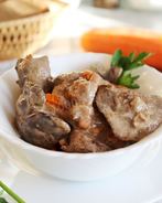 Печень индейки с морковью и луком в сметане