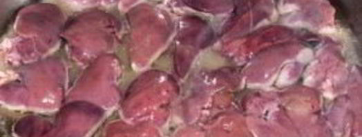 печень индейки с яблоками. Шаг 2