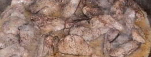 печень индейки с яблоками. Шаг 3