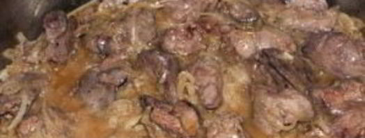 печень индейки с яблоками. Шаг 4