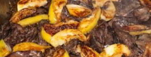 печень индейки с яблоками. Шаг 7