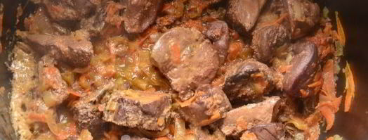 печень индейки в мультиварке. Шаг 7