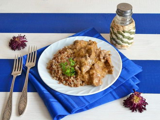 Рецепт печени куриной по строгановски