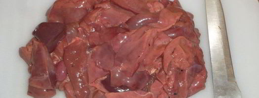 печень куриная в сметане. Шаг 2