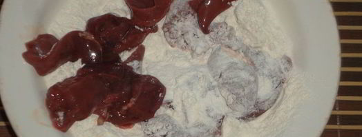 печень куриная в сметане. Шаг 3