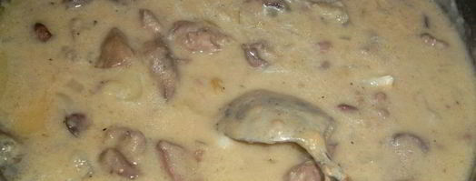 печень куриная в сметане. Шаг 8