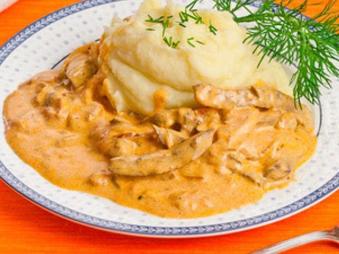 Рецепт печени по-строгановски