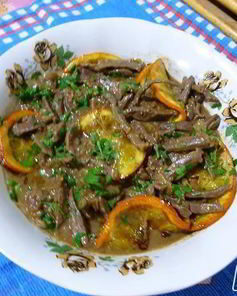 Печень с апельсинами