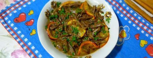 печень с апельсинами. Шаг 7