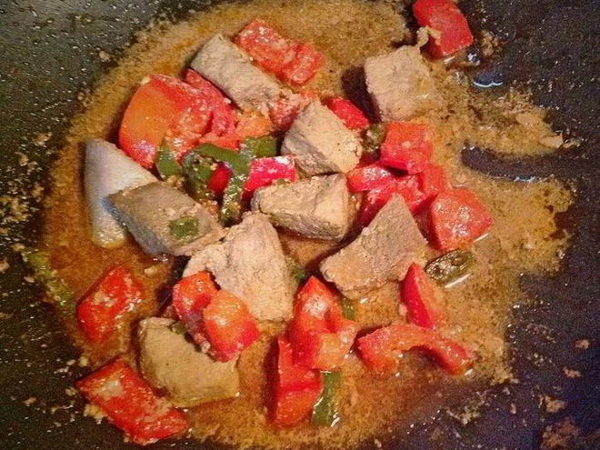 Рецепт печени с болгарским перцем в соевом соусе