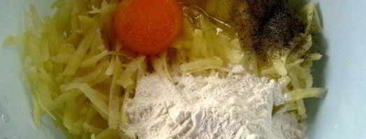 печень с грибами на картофельном блине. Шаг 6