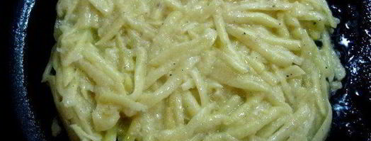 печень с грибами на картофельном блине. Шаг 7