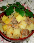 Печень с картошкой в мультиварке