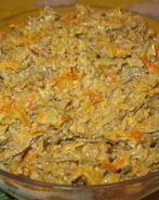 Печень с морковью и луком