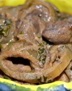 Печень с томатной пастой