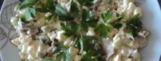 печень с вешенками. Шаг 4