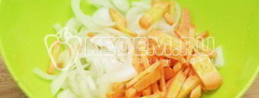 печень тушеная с грибами. Шаг 2