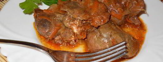 печень тушеная в томатном соку. Шаг 9