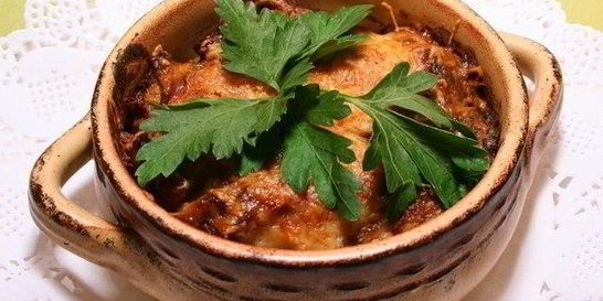 Печень в горшочках