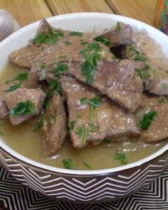 Печень в сметане