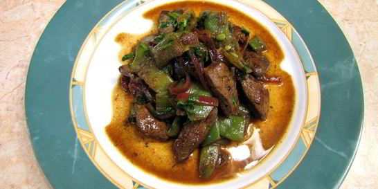 Печенка на сковороде