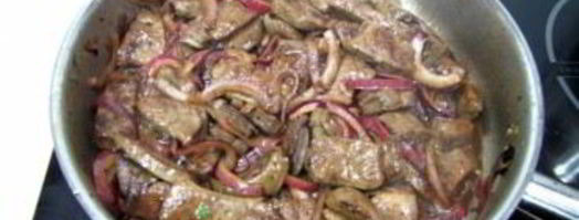 печенка на сковороде. Шаг 5