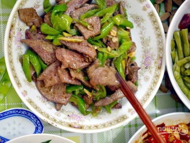 Рецепт печенки свиной