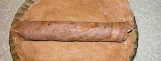 печеночные рулеты, фаршированные шампионами. Шаг 9