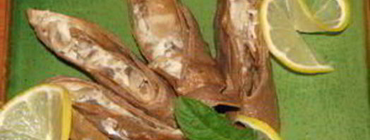 печеночные рулеты, фаршированные шампионами. Шаг 10