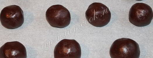 шоколаднoе печеньe с начинкой. Шаг 6