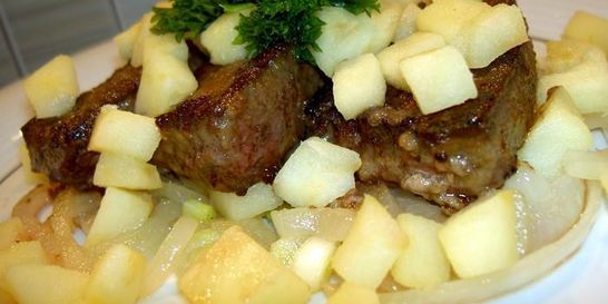 Телячья печень по-берлински