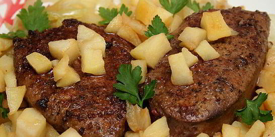 Телячья печенка по-берлински