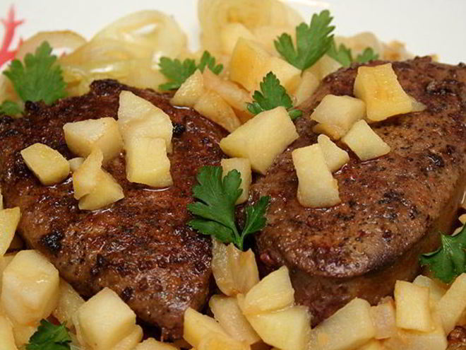 Рецепт телячьей печенки по-берлински