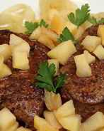 Телячья печенка по-берлински