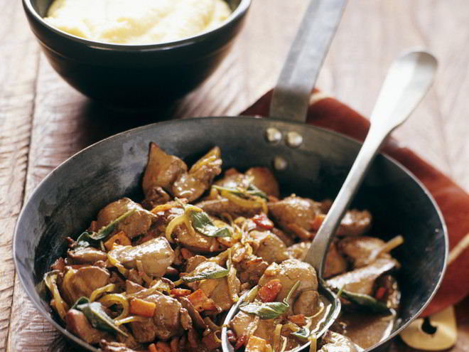 Рецепт тушеной печени