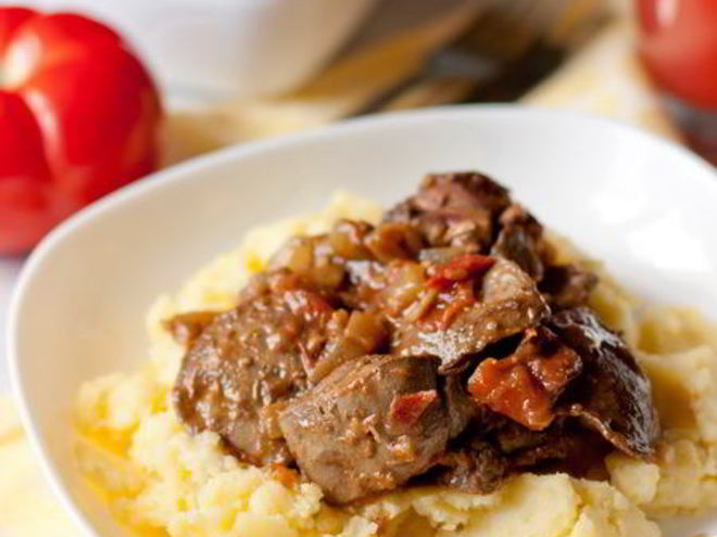 Рецепт утиной печени с томатами и бальзамическим уксусом