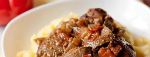 утиная печень с томатами и бальзамическим уксусом. Шаг 8