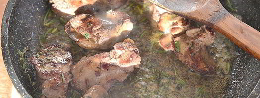 жареная куриная печень. Шаг 3