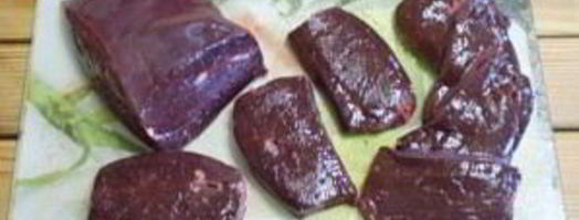 жареная печень с луком. Шаг 3