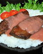 Жареная печень с пикантным соусом