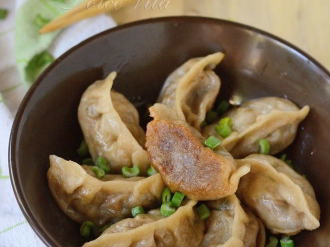 Рецепт китайских пельменей с капустой и грибами