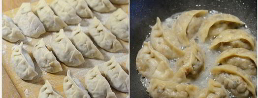 китайские пельмени с капустой и грибами. Шаг 5