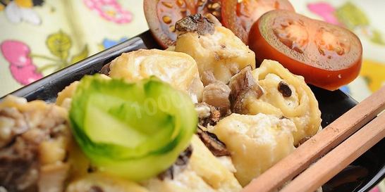 Ленивые пельмени в духовке