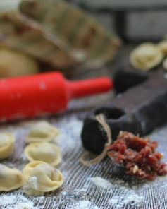 Пельмени из заварного теста