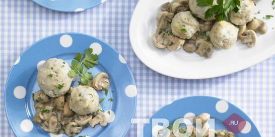 Пельмени с грибами