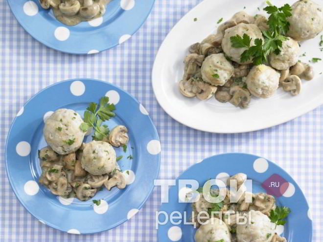 Рецепт пельменей с грибами