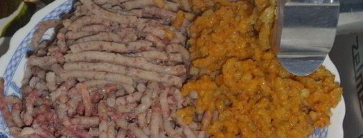 пельмени с гусем, гречкой и овощами. Шаг 11