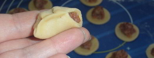 пельмени с гусем, гречкой и овощами. Шаг 15