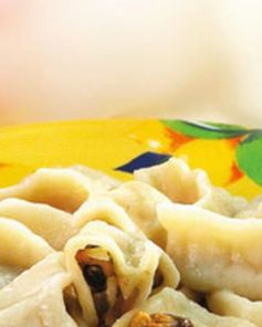 Пельмени с мидиями